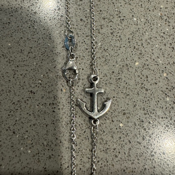 Retired James Avery Anchor Bracelet Hard To Find 7.5 Inches Sterling Silver - Picture 1 of 6